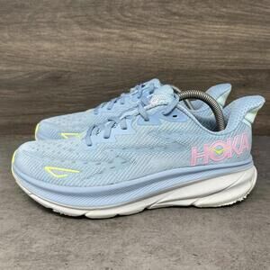 HOKA Clifton 9 Running Shoes Womens Size 9 Blue Sneakers One One